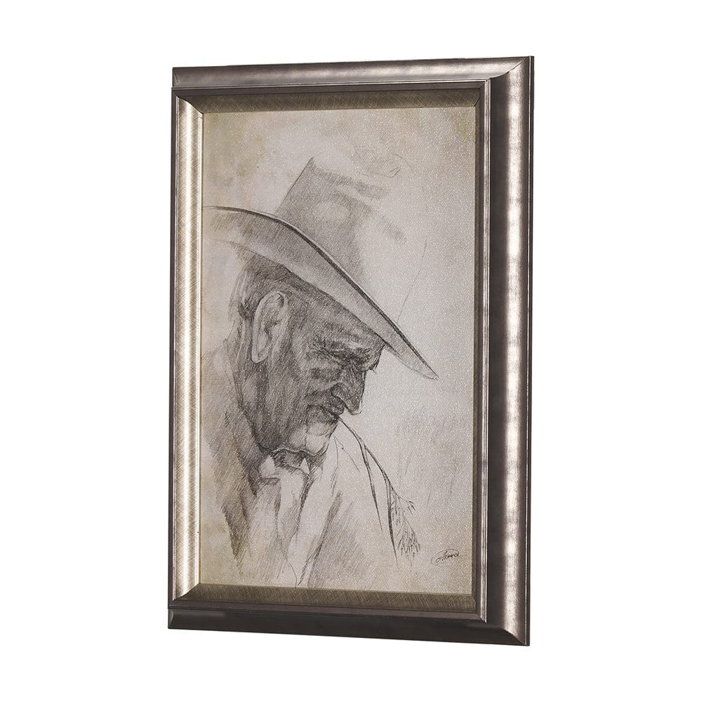 Mercana - Old West Collection I Farm view by Mercana Studio a Hand Embellished Textured Framed Art Print - 14783 view 3