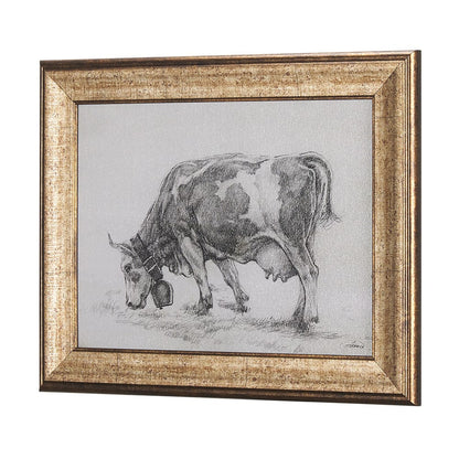 Mercana - Old West Collection I Farm view by Mercana Studio a Hand Embellished Textured Framed Art Print - 14783 view 5