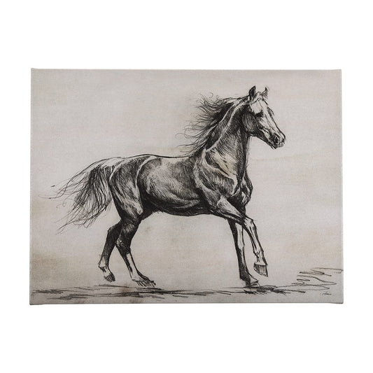 Mercana - Old West Collection V Horse Sketch by Mercana Studio a Hand Embellished Textured Canvas - 102457-L view 1