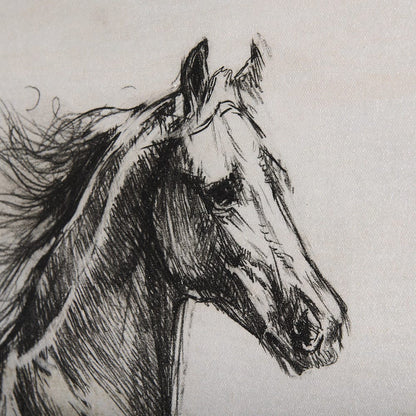 Mercana - Old West Collection V Horse Sketch by Mercana Studio a Hand Embellished Textured Canvas - 102457-L view 7