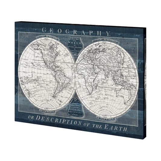 Mercana - Old World Globe by Mercana Studio a Hand Embellished Textured Canvas - 101427-L view 1