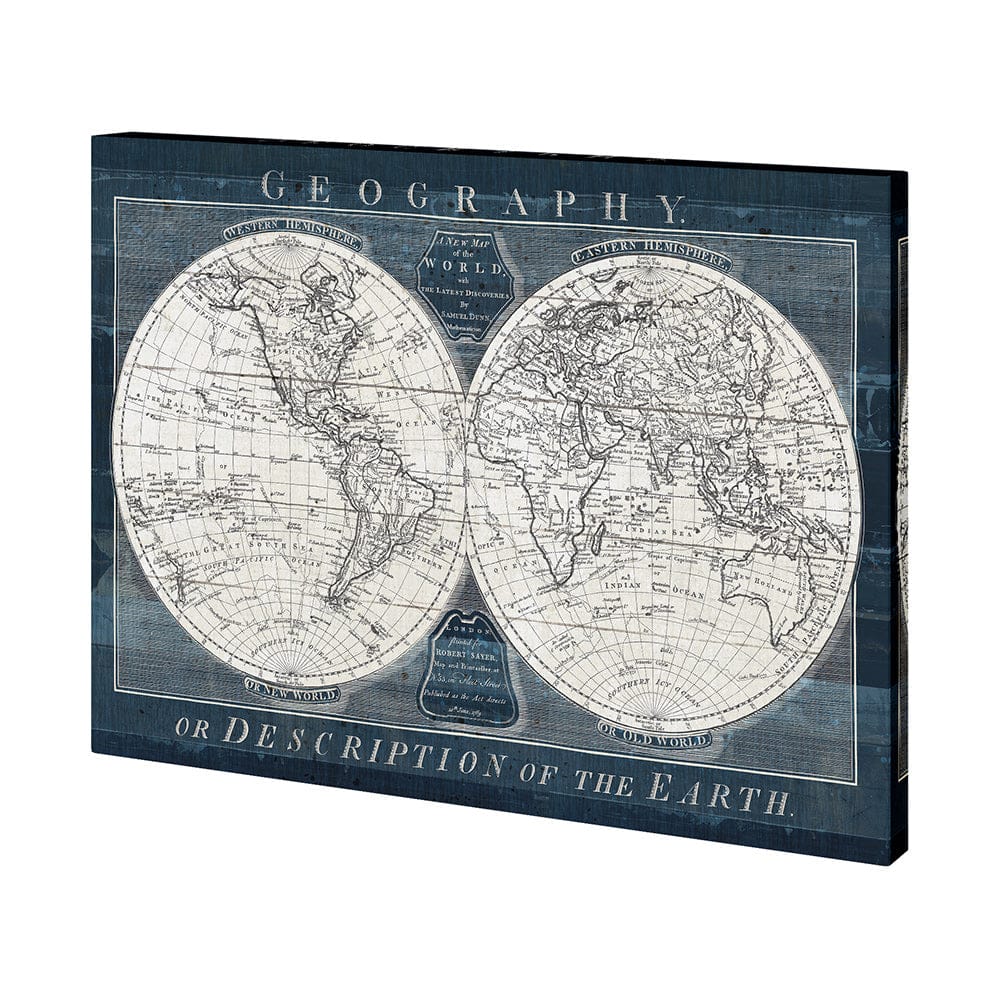 Mercana - Old World Globe by Mercana Studio a Hand Embellished Textured Canvas - 101427-S view 1