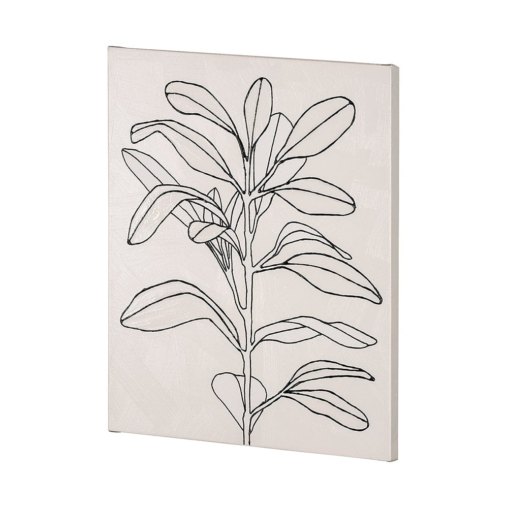 Mercana - Olive Branch Countour I by Emma Scarvey a Hand Embellished Textured Canvas - 101751-L view 2