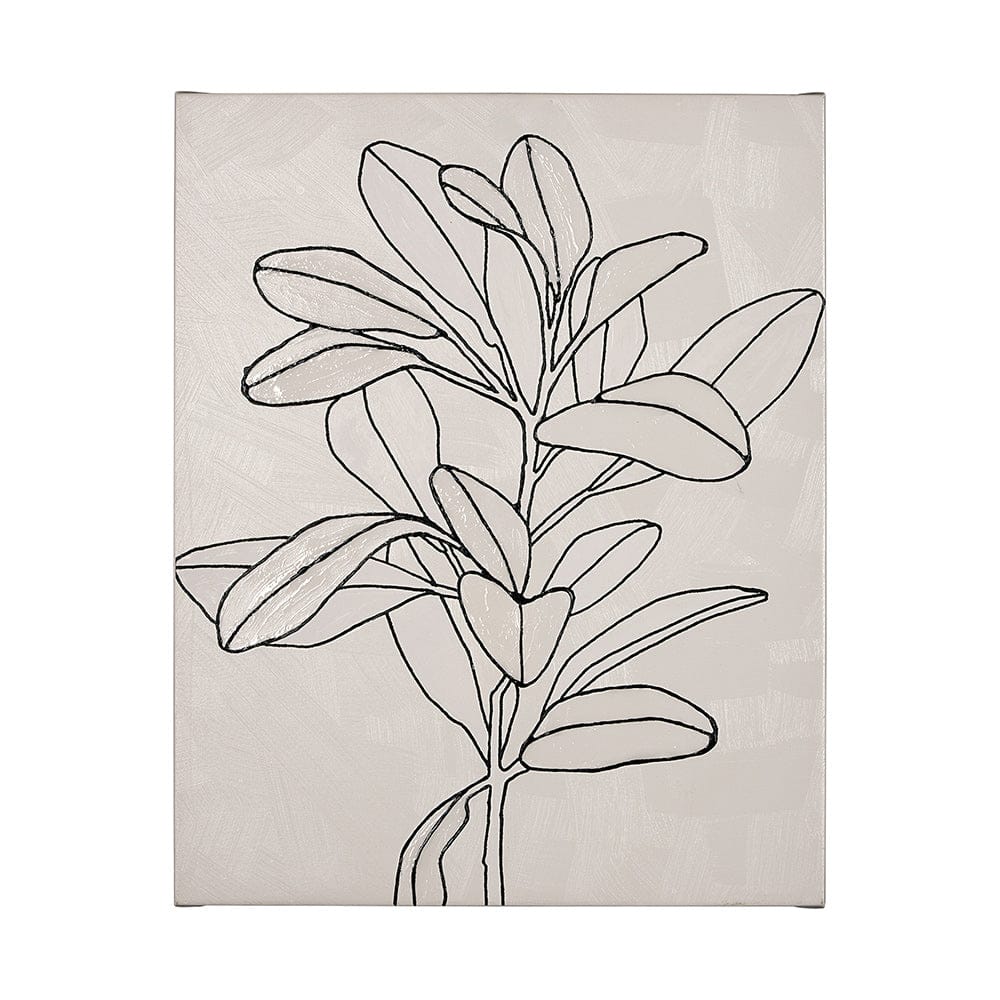 Mercana - Olive Branch Countour II by Emma Scarvey a Hand Embellished Textured Canvas - 101752-L view 1