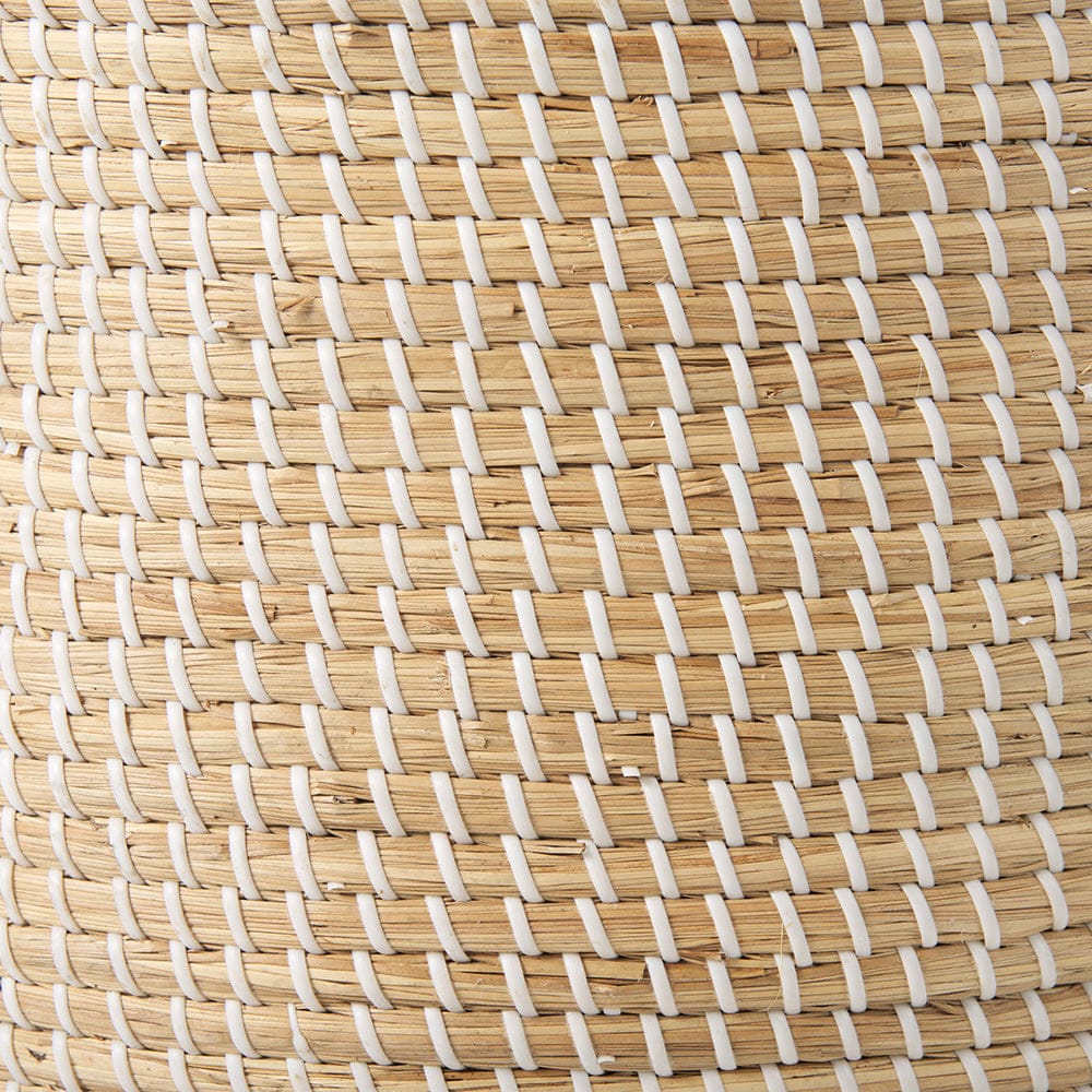 Mercana - Olivia 15.7L x 15.7W x 17.3H Beige Seagrass Basket W/Lid and Handles (Set of 3) - 69613 view 8