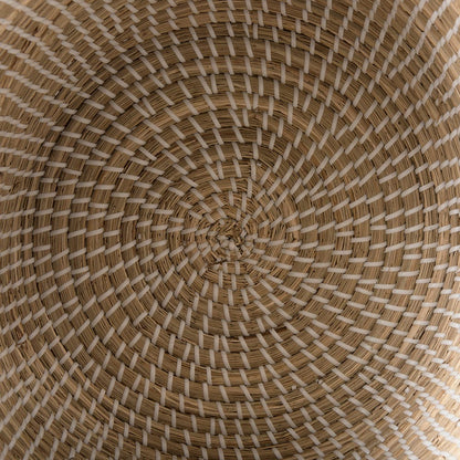 Mercana - Olivia 15.7L x 15.7W x 17.3H Beige Seagrass Basket W/Lid and Handles (Set of 3) - 69613 view 9