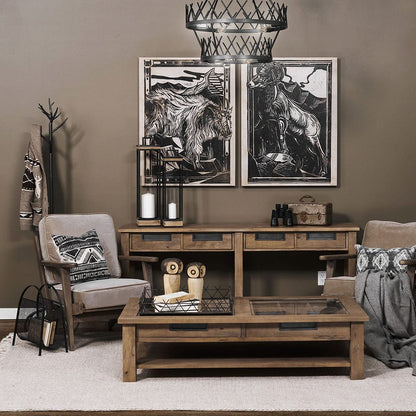 Mercana - Olympus II Brown Velvet Covered Wooden Frame Accent Chair - 68184 view 7