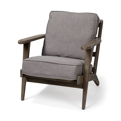 Mercana - Olympus II Flint Gray Fabric Covered Wooden Frame Accent Chair - 68185_CLOSEOUT view 1