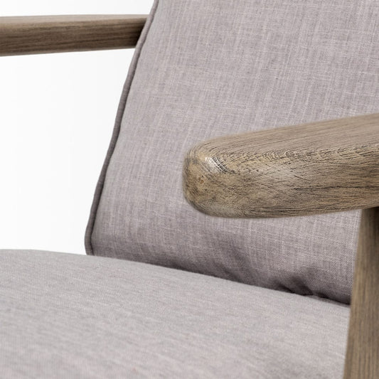 Mercana - Olympus II Flint Gray Fabric Covered Wooden Frame Accent Chair - 68185_CLOSEOUT view 2