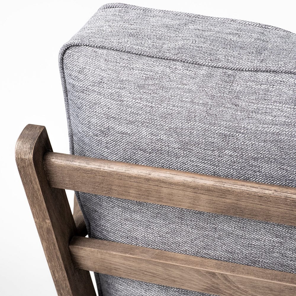 Mercana - Olympus V Castlerock Grey Fabric Wrapped Brown Wooden Frame Accent Chair - 68727_CLOSEOUT view 7