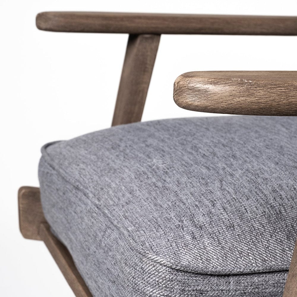 Mercana - Olympus V Castlerock Grey Fabric Wrapped Brown Wooden Frame Accent Chair - 68727_CLOSEOUT view 9