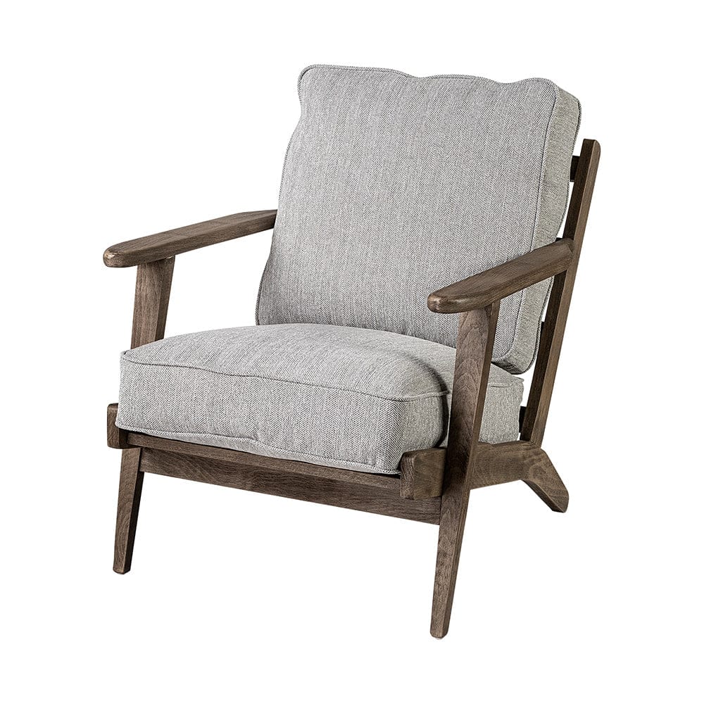 Mercana - Olympus VI Frost Grey Fabric Wrapped Wooden Frame Accent Chair - 68728_CLOSEOUT view 1