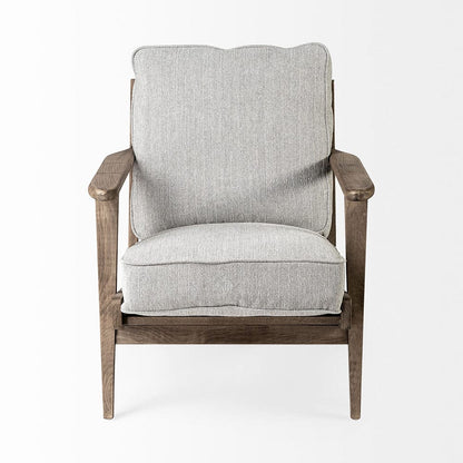 Mercana - Olympus VI Frost Grey Fabric Wrapped Wooden Frame Accent Chair - 68728_CLOSEOUT view 2