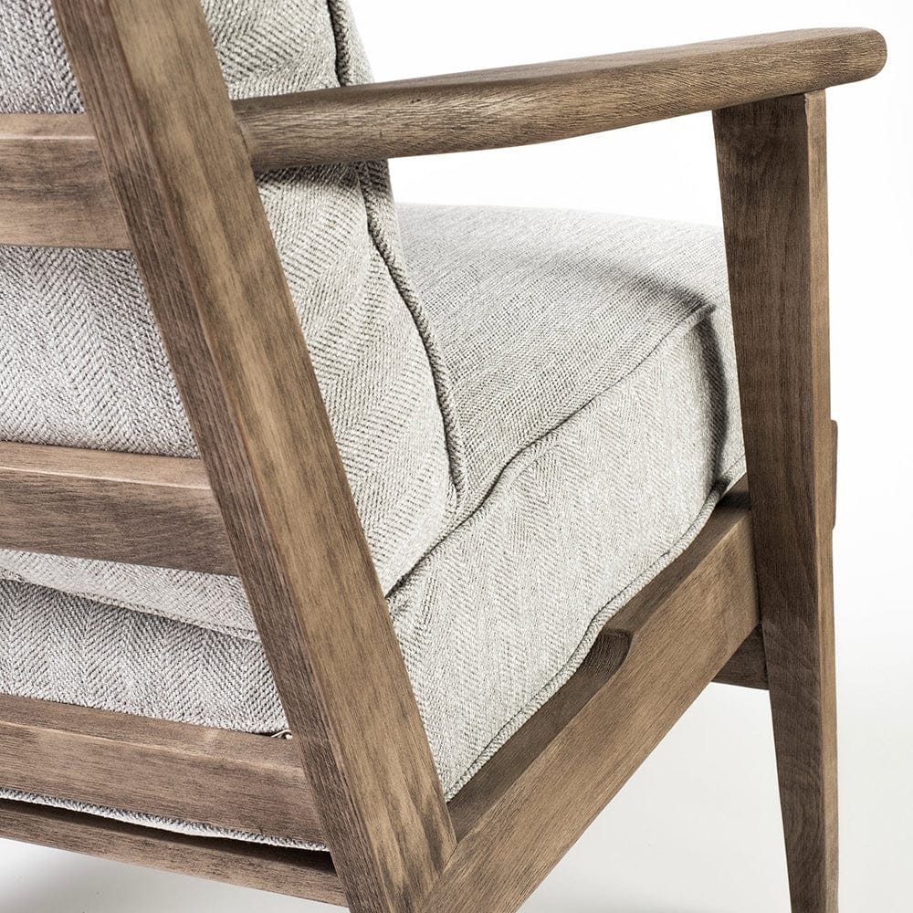 Mercana - Olympus VI Frost Grey Fabric Wrapped Wooden Frame Accent Chair - 68728_CLOSEOUT view 6