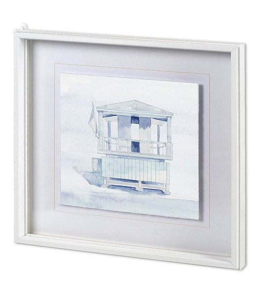 Mercana - On Beach II by Mercana Studio a Hand Embellished Textured Framed Art Print Matted under Glass - 11590 view 1