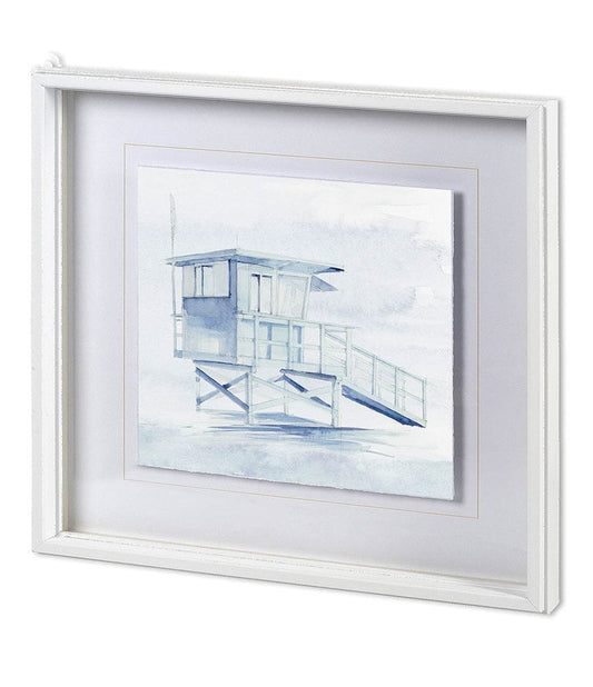 Mercana - On Beach III by Mercana Studio a Hand Embellished Textured Framed Art Print Matted under Glass - 11591 view 1