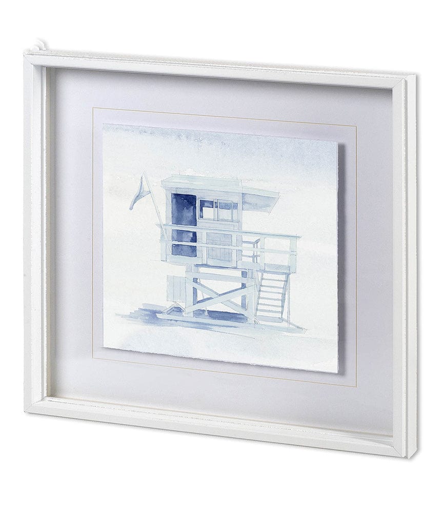 Mercana - On Beach IV by Mercana Studio a Hand Embellished Textured Framed Art Print Matted under Glass - 11592 view 1
