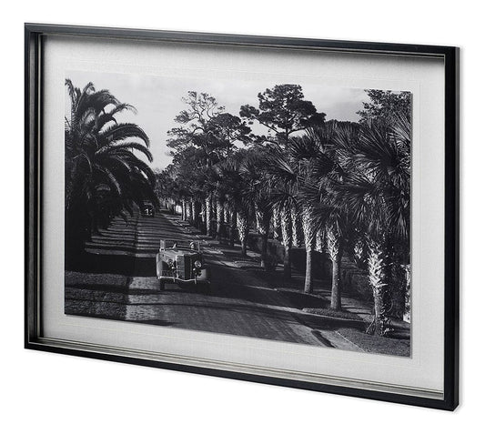 Mercana - On The Avenue - Hand Embellished Textured Framed Art Print Matted under Glass - 11837 view 1