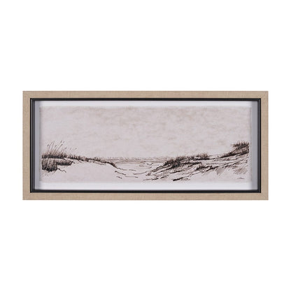 Mercana - On the Shore III by Mercana Studio a Hand Embellished Textured Framed Art Print - 14996 view 1