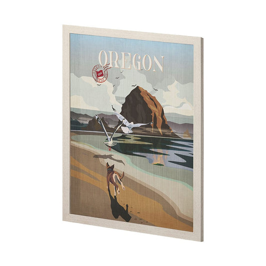Mercana - Oregon Go USA L by Mercana Studio a Hand Embellished Decograph Framed Art Print - 13590 view 2