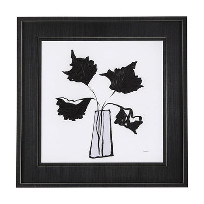 Mercana - Organic Line Drawing II by Mercana Studio Hand Embellished Framed Art Print Matted under Glass - 14675 view 1