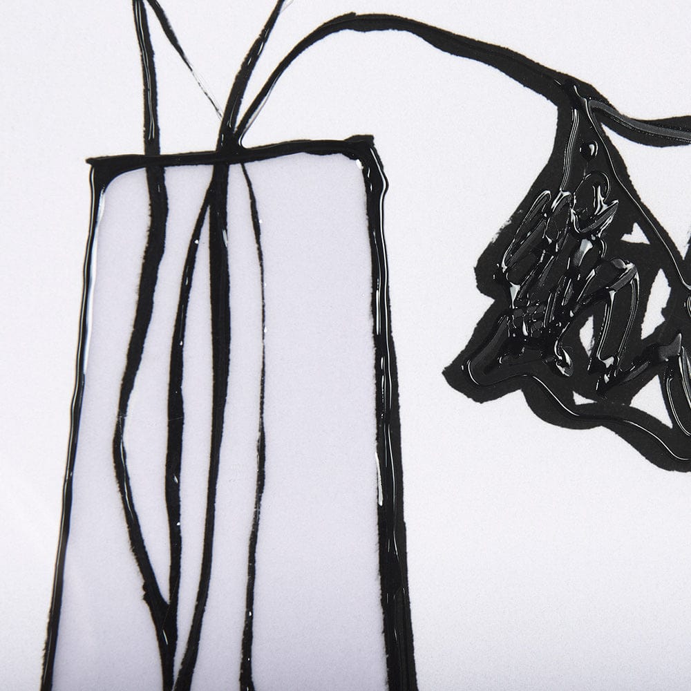 Mercana - Organic Line Drawing II by Mercana Studio Hand Embellished Framed Art Print Matted under Glass - 14675 view 7