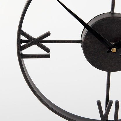 Mercana - Oris Black Metal/Wood Open Frame Table Clock - 68642 view 8