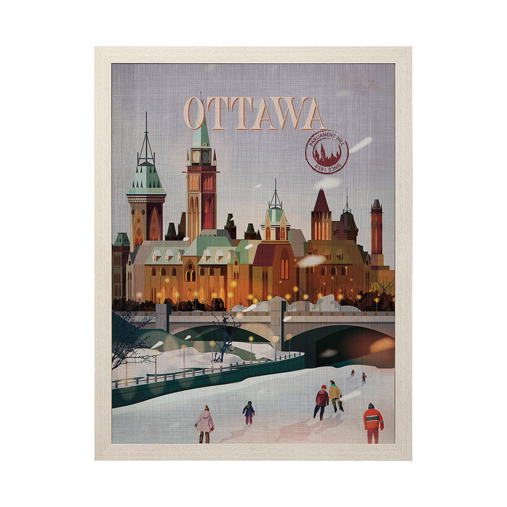 Mercana - Ottawa Go Canada L by Mercana Studio a Hand Embellished Decograph Framed Art Print - 13788 view 1