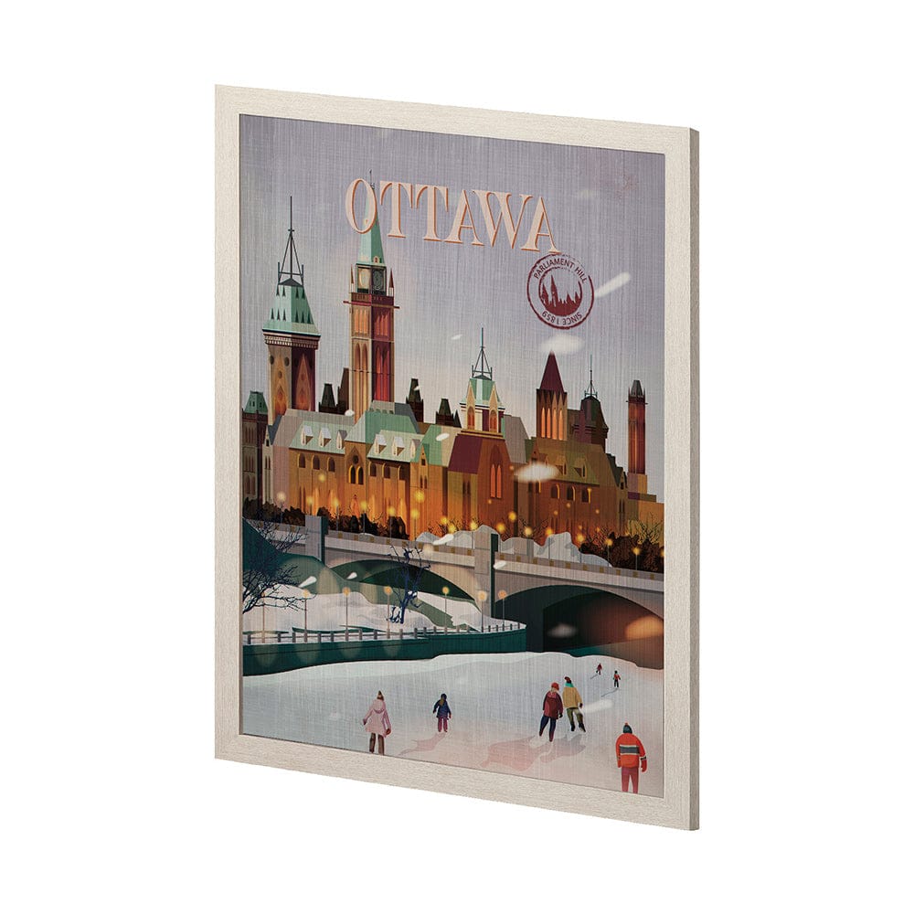 Mercana - Ottawa Go Canada L by Mercana Studio a Hand Embellished Decograph Framed Art Print - 13788 view 2