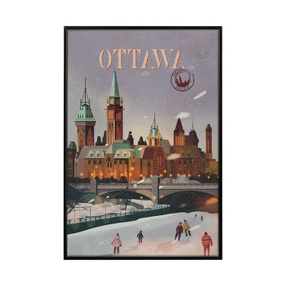Mercana - Ottawa Go Canada SM by Mercana Studio a Hand Embellished Decograph Framed Art Print - 13768 view 1
