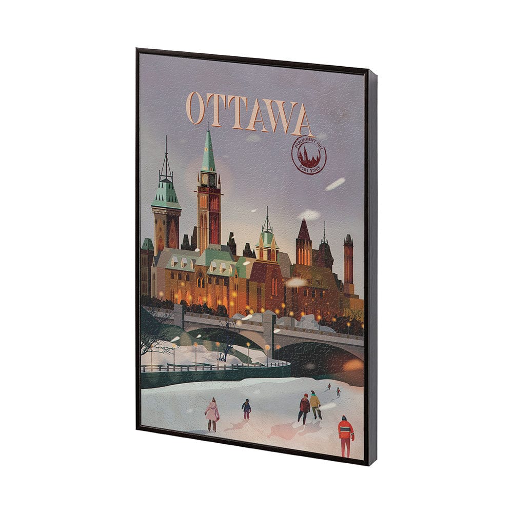 Mercana - Ottawa Go Canada SM by Mercana Studio a Hand Embellished Decograph Framed Art Print - 13768 view 2