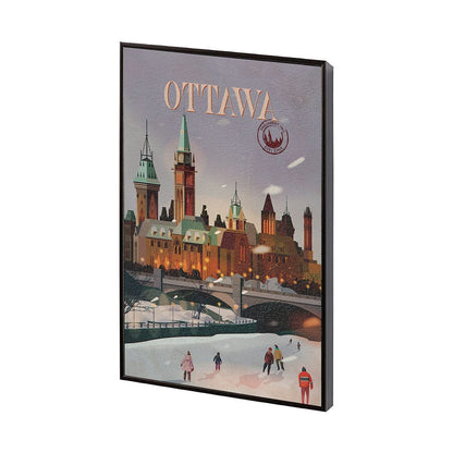 Mercana - Ottawa Go Canada SM by Mercana Studio a Hand Embellished Decograph Framed Art Print - 13768 view 2