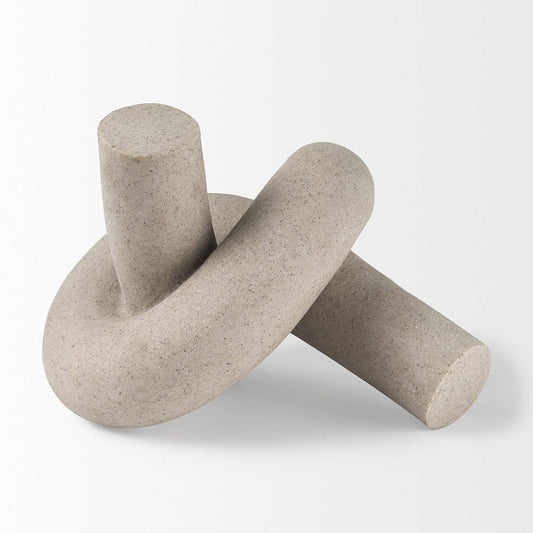 Mercana - Otto Sandstone Resin Large Knot Sculpture Decorative Object - 70180 view 2