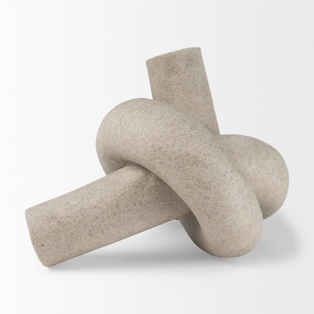 Mercana - Otto Sandstone Resin Large Knot Sculpture Decorative Object - 70180 view 3