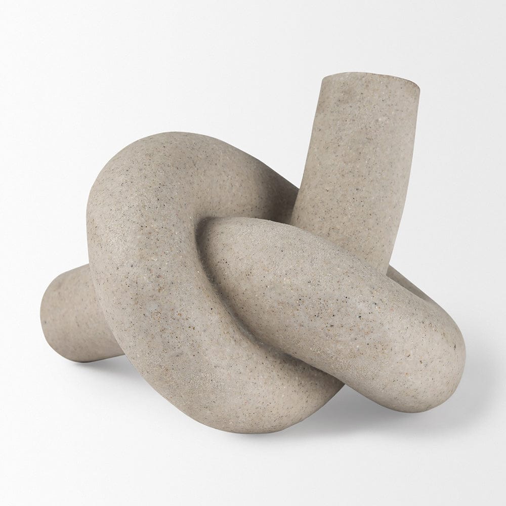 Mercana - Otto Sandstone Resin Large Knot Sculpture Decorative Object - 70180 view 4