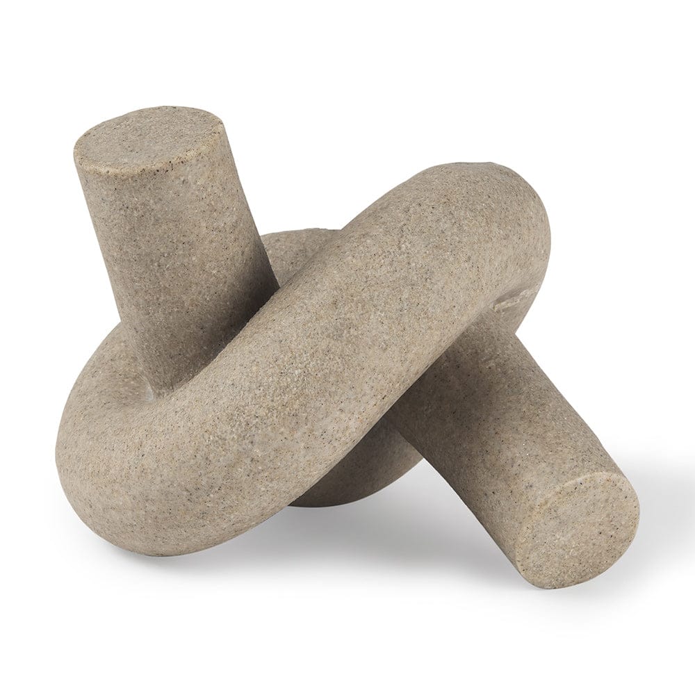 Mercana - Otto Sandstone Resin Small Knot Sculpture Decorative Object - 70179 view 1