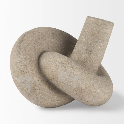 Mercana - Otto Sandstone Resin Small Knot Sculpture Decorative Object - 70179 view 5