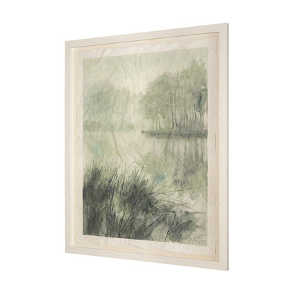 Mercana - Over At The Lake by Mercana Studio a Hand Embellished Framed Art Print Matted under Glass - 15473 view 2
