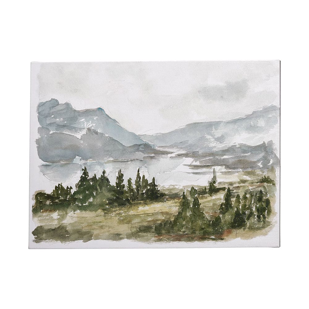 Mercana - Overcast Reservoir I by Ethan Harper a Hand Embellished Textured Canvas - 101535-L view 1