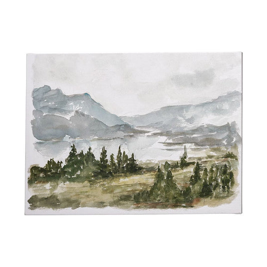 Mercana - Overcast Reservoir I by Ethan Harper a Hand Embellished Textured Canvas - 101535-L view 1