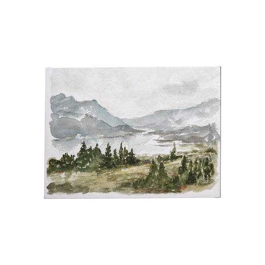 Mercana - Overcast Reservoir I by Ethan Harper a Hand Embellished Textured Canvas - 101535-S view 1