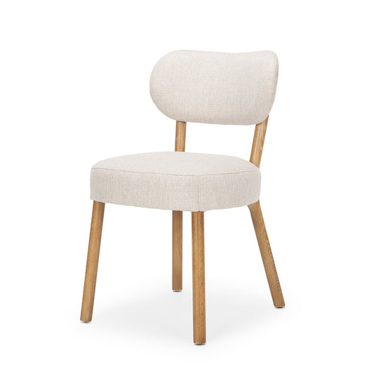 Mercana - Owen Dining Chair W/ Medium Brown Wood and Beige Fabric (Set of 2) - 70424 view 1