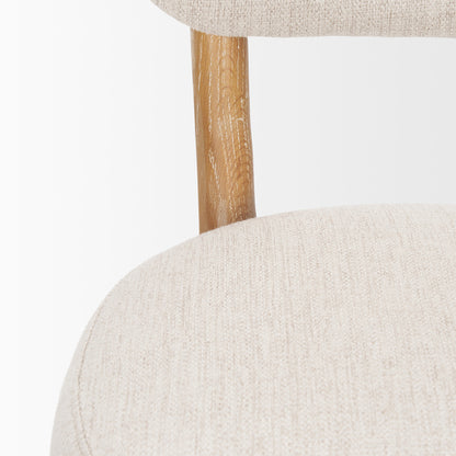 Mercana - Owen Dining Chair W/ Medium Brown Wood and Beige Fabric (Set of 2) - 70424 view 3