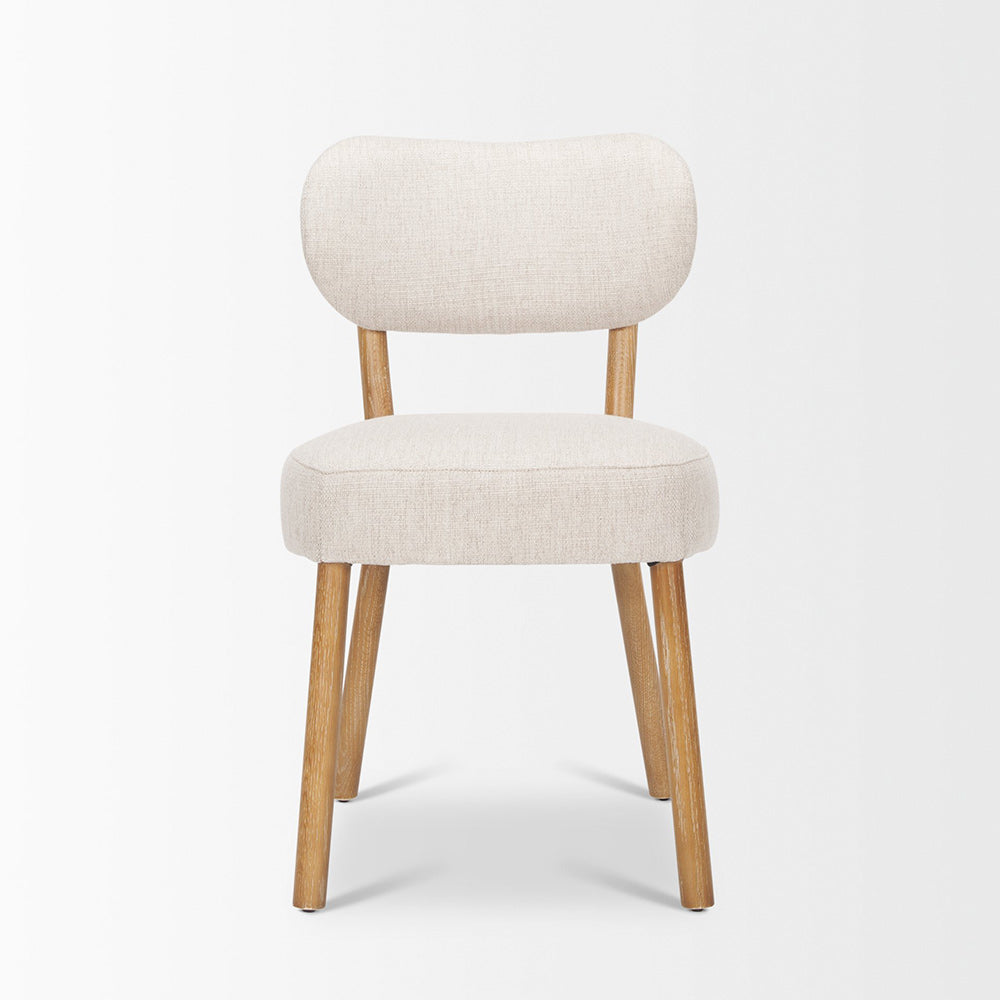 Mercana - Owen Dining Chair W/ Medium Brown Wood and Beige Fabric (Set of 2) - 70424 view 7