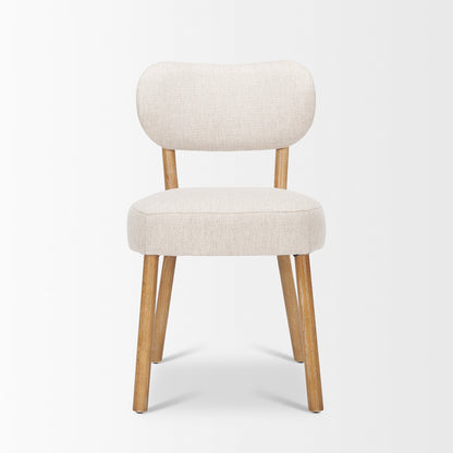 Mercana - Owen Dining Chair W/ Medium Brown Wood and Beige Fabric (Set of 2) - 70424 view 7