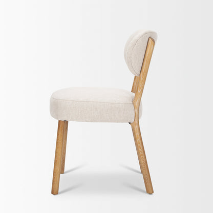 Mercana - Owen Dining Chair W/ Medium Brown Wood and Beige Fabric (Set of 2) - 70424 view 8