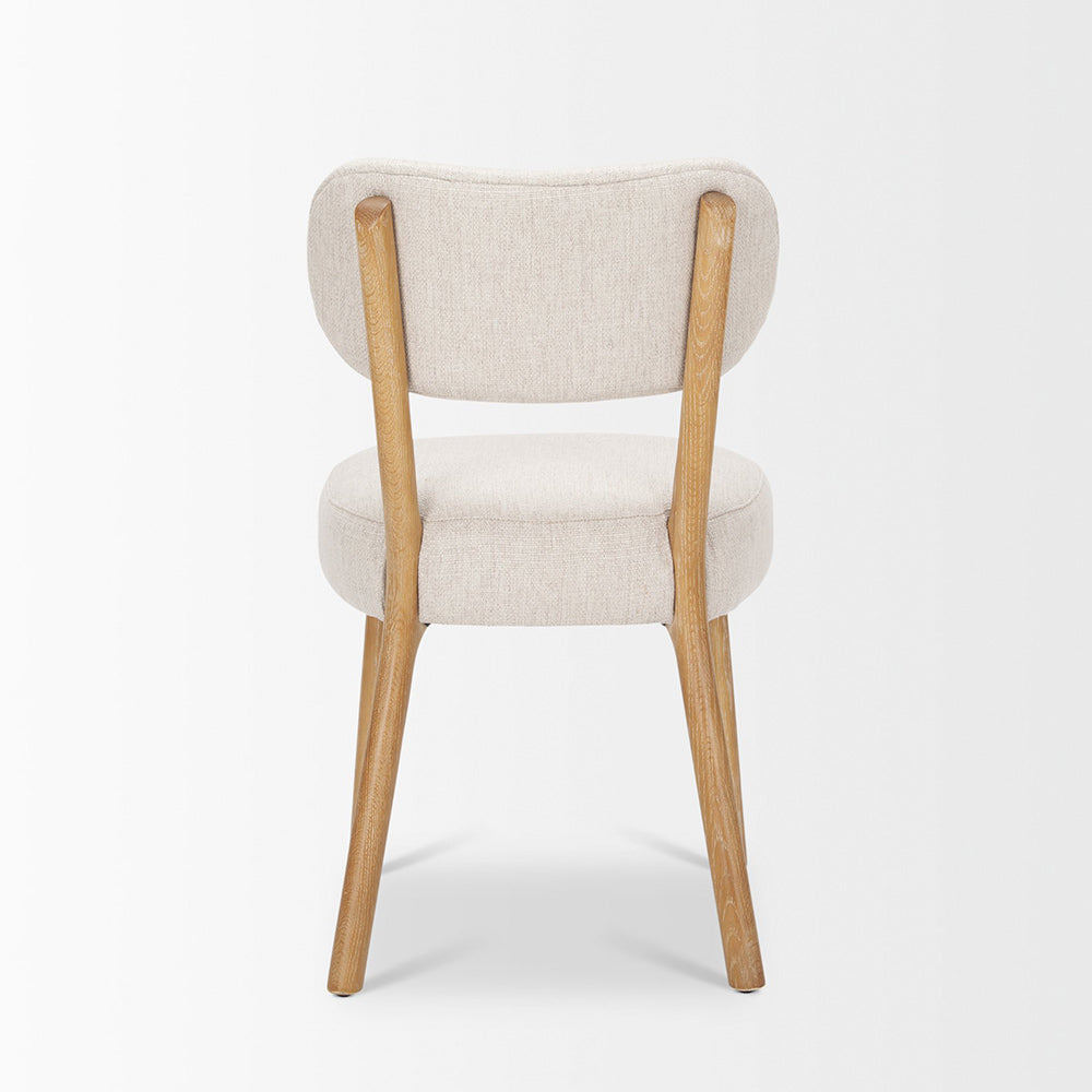 Mercana - Owen Dining Chair W/ Medium Brown Wood and Beige Fabric (Set of 2) - 70424 view 9