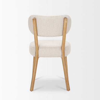Mercana - Owen Dining Chair W/ Medium Brown Wood and Beige Fabric (Set of 2) - 70424 view 9