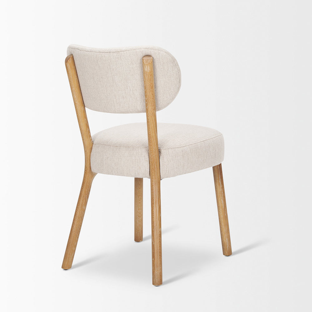 Mercana - Owen Dining Chair W/ Medium Brown Wood and Beige Fabric (Set of 2) - 70424 view 10