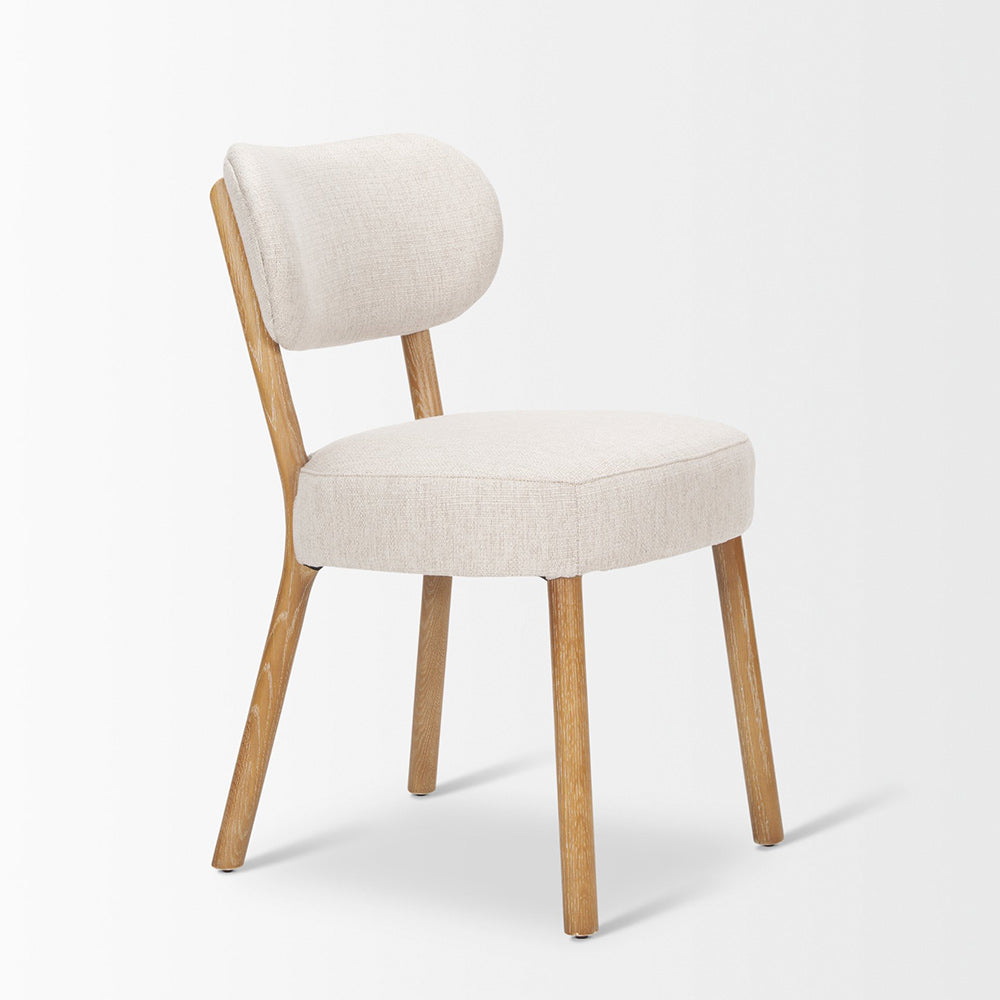 Mercana - Owen Dining Chair W/ Medium Brown Wood and Beige Fabric (Set of 2) - 70424 view 11
